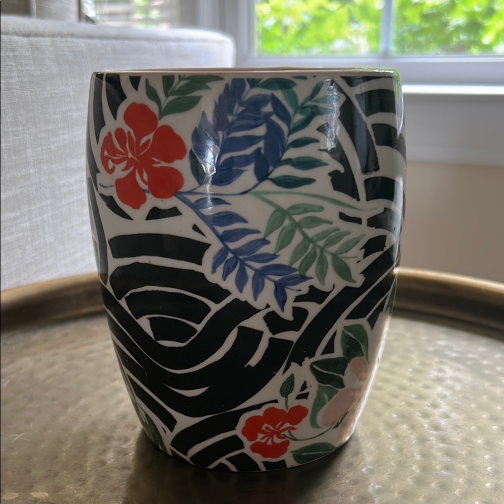 Anthropologie Sisters Gulassa Multicolor Ceramic Vase
